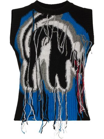 Shop Charles Jeffrey Loverboy Guddle tassel-detail sleeveless jumper with Express Delivery - FARFETCH