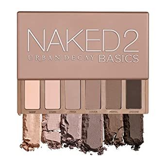Amazon.com: URBAN DECAY Naked2 Basics Eyeshadow Palette, 6 Taupe & Brown Matte Neutral Shades - Ultra-Blendable, Rich Colors with Velvety Texture - Makeup Set Includes Mirror & Full-Size Pans - Great for Travel : Beauty & Personal Care