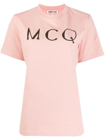 McQ Alexander McQueen Logo Print Short Sleeve T-shirt - Farfetch