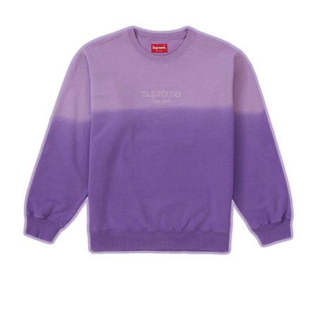 Purple dip - dye sweatshirt