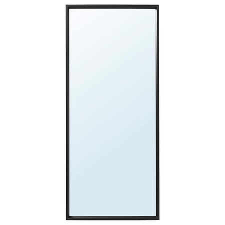 NISSEDAL Mirror, black, 25 5/8x59" - IKEA