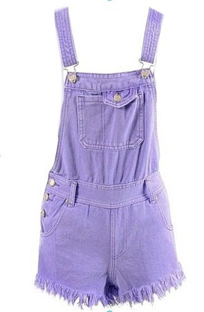 purple overalls