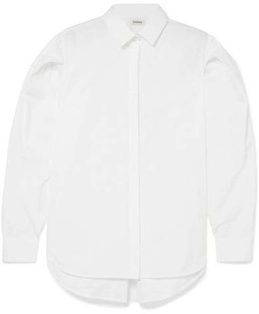 Priola Cotton-poplin Shirt - White