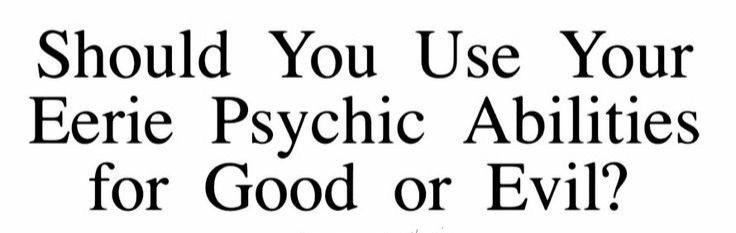 Psychic Abilities