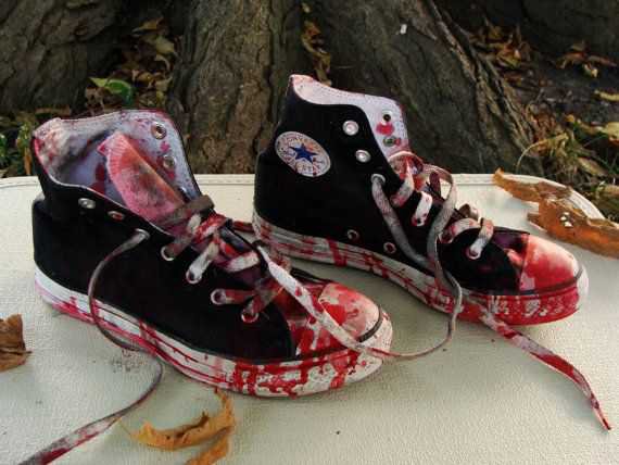 Bloody converse shoes