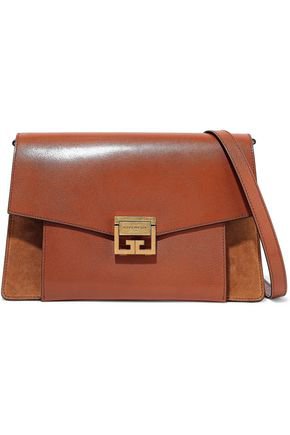 GV3 medium textured-leather and suede shoulder bag | GIVENCHY | Sale up to 70% off | THE OUTNET