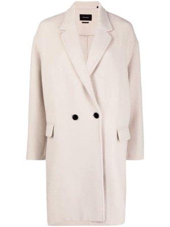 Isabel Marant notched-lapels single-breasted coat with Express Delivery - FARFETCH