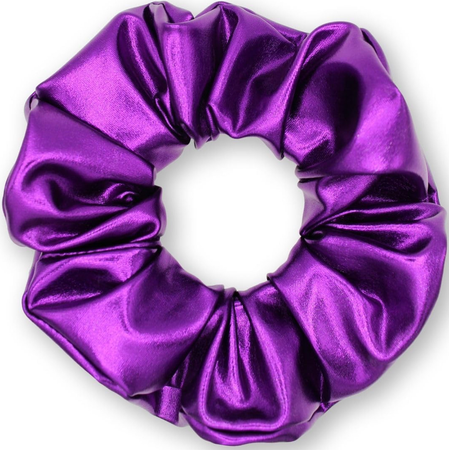 purple metallic scrunchie