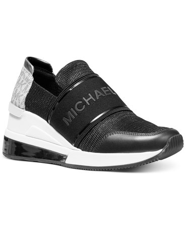 Michael Kors Felix Trainer Extreme Sneakers & Reviews - Athletic Shoes & Sneakers - Shoes - Macy's black