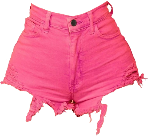 hot pink ripped shorts