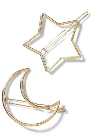 moon star hair clip