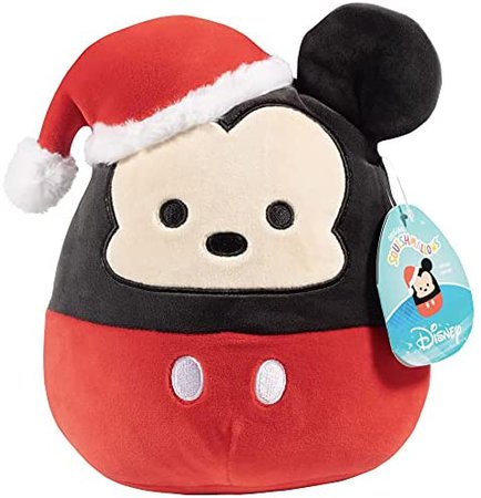 Amazon.com: Squishmallow 8" Disney Mickey Mouse with Santa Hat - Christmas Official Kellytoy - Cute and Soft Holiday Plush Stuffed Animal Toy - Great Gift for Kids : Toys & Games