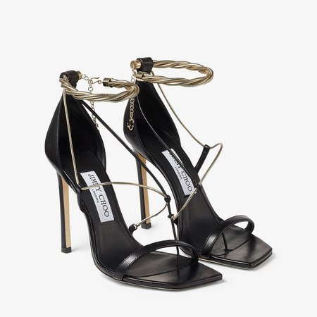 black and gold shoes high heels