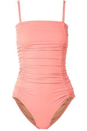 Three Graces London | Helena ruched swimsuit | NET-A-PORTER.COM