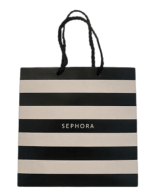 6.5"X6.5"X3.25" Sephora bag