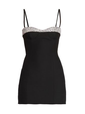 Shop Valentino Crystal-Embroidered Body-Con Minidress | Saks Fifth Avenue