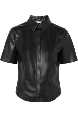 Nanushka | Clare vegan leather shirt | NET-A-PORTER.COM