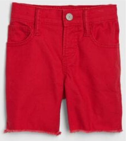 gap red shorts