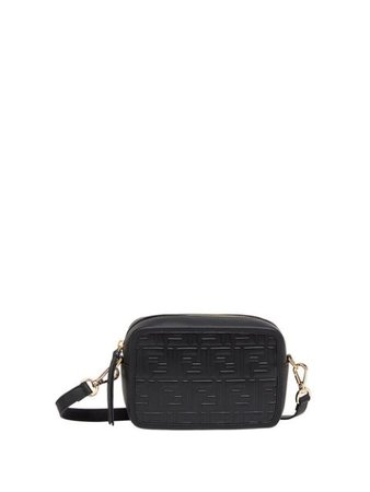 Black Fendi Mini Camera Case Crossbody Bag | Farfetch.com