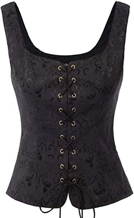 Amazon.com: SCARLET DARKNESS Womens Renaissance Vest Waistcoat Steampunk Victorian Vest Tops Royal Blue XL: Clothing