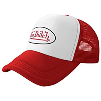 Ali Yee Von Dutch Baseball Cap Unisex Adjustable Hat Von Dutch Hat Trucker Hat Dad Cap Sports Style Headwear Red at Amazon Men’s Clothing store