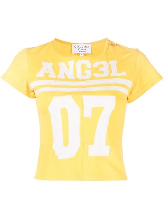 Collina Strada 'ANG3L' Cropped T-shirt - Farfetch