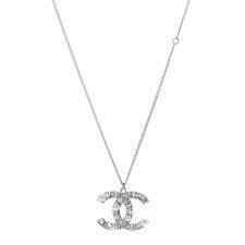 silver chanel necklace - Google Search