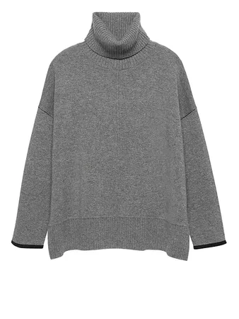 Cashmere Oversized Turtleneck Sweater | Banana Republic
