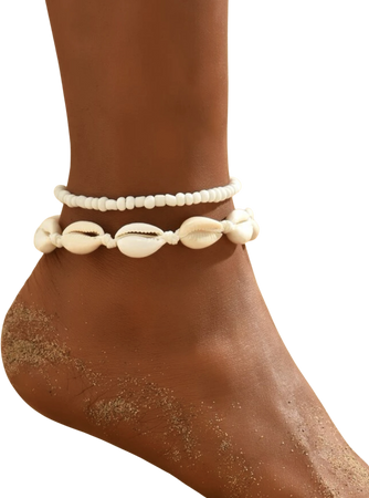SHEIN shell anklets