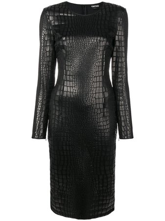 Tom Ford Scale Effect Fitted Dress - Farfetch