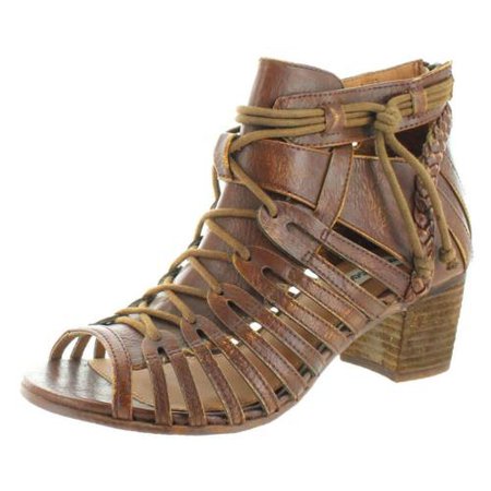 NEW Women's Not Rated Rustic Brown Cupertine Heeled Sandals NRPP0056-251 6 $65 | eBay