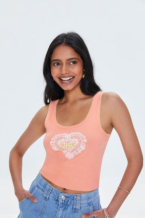 Aloha Graphic Cropped Tank Top