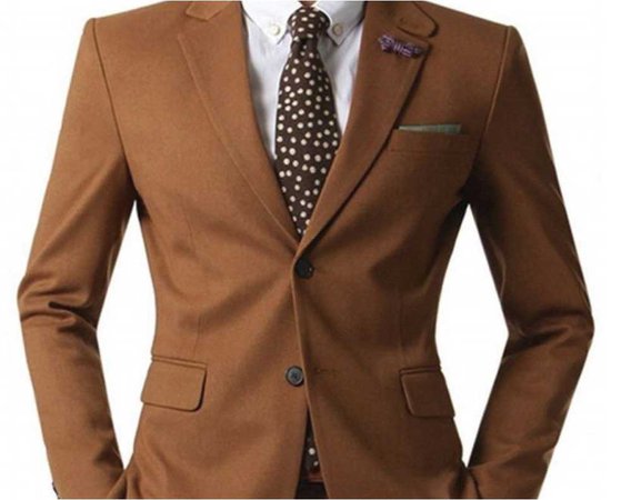 men’s brown suit