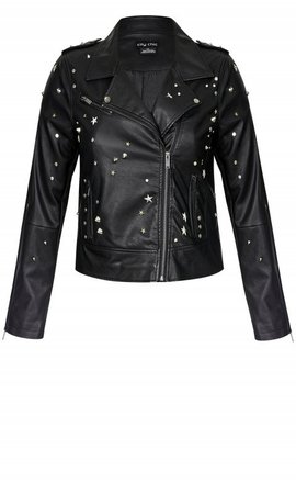 Shop Women's Plus Size Rock Stud Jacket - 50-75% Off Winter Sale | City Chic USA