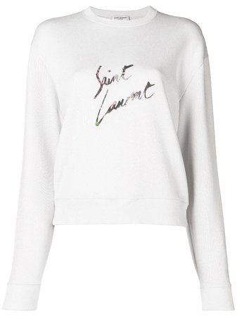 Saint Laurent Graphic logo sweatshirt £420 - Fast Global Shipping, Free Returns