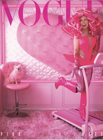 magazine cover pink