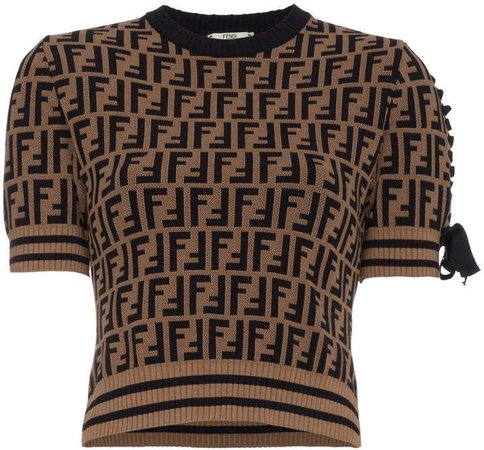 FENDI logo short-sleeve sweater