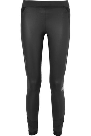 adidas by Stella McCartney | Run Long mesh-paneled stretch leggings | NET-A-PORTER.COM