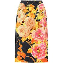 orange floral skirt - Google Search