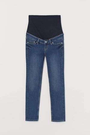 MAMA Slim Ankle Jeans - Blue