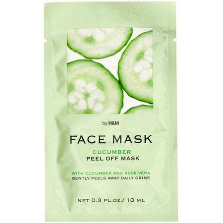 green cucumber face mask