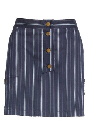 AMUR Becca Stripe Skirt | Nordstrom