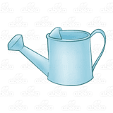 Blue watering can 1