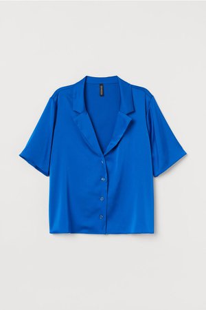 Boxy Blouse - Cornflower blue - Ladies | H&M US