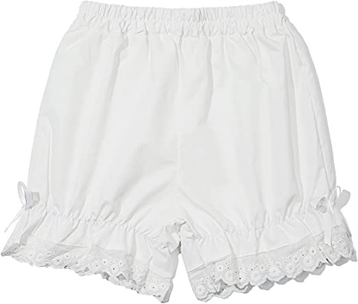 white lace bloomers