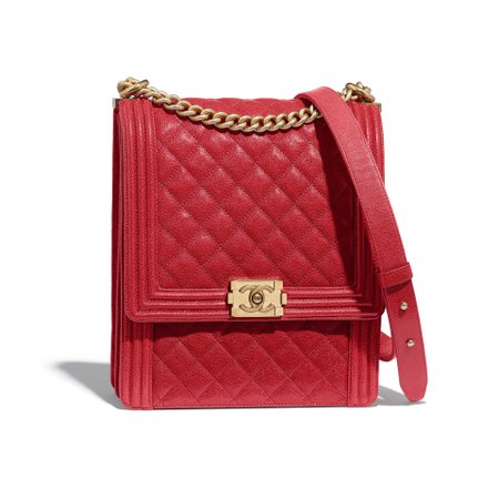 large boy chanel bag red - Google Search