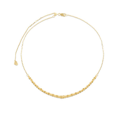 Gold Sparkle Triple Chain Choker Necklace – STONE AND STRAND