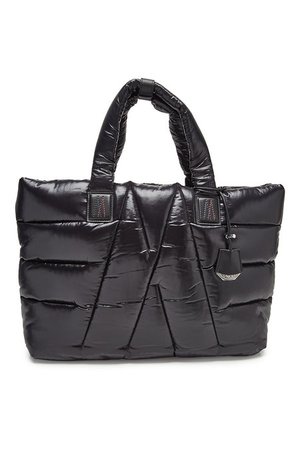 Moncler - Powder Tote Bag with Leather - black