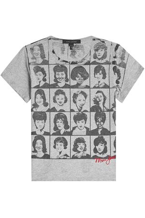 Yearbook Printed Cotton T-Shirt Gr. M