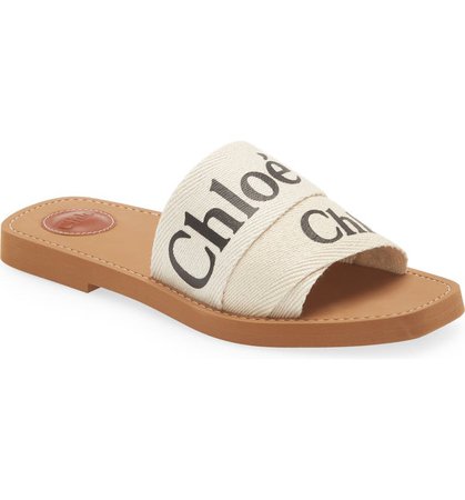 Chloé Woody Logo Slide Sandal | Nordstrom